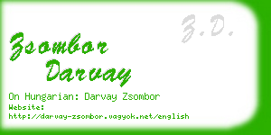 zsombor darvay business card